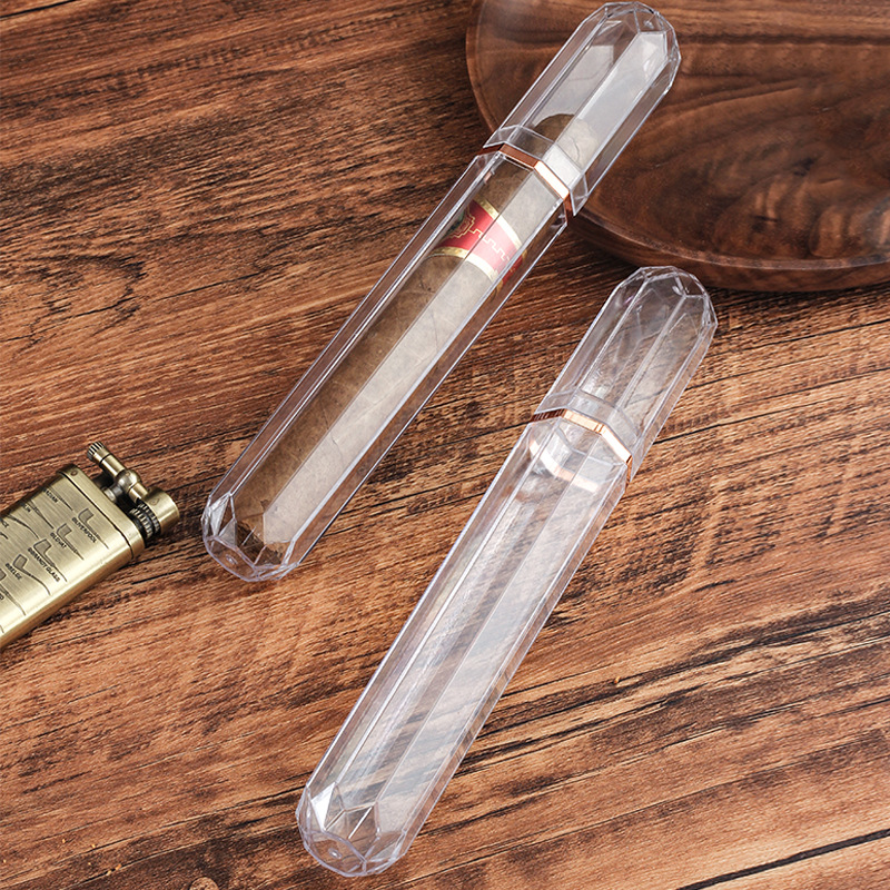 Travel Accessories Us - Akrylowa podróżna tubka na cygara Modny