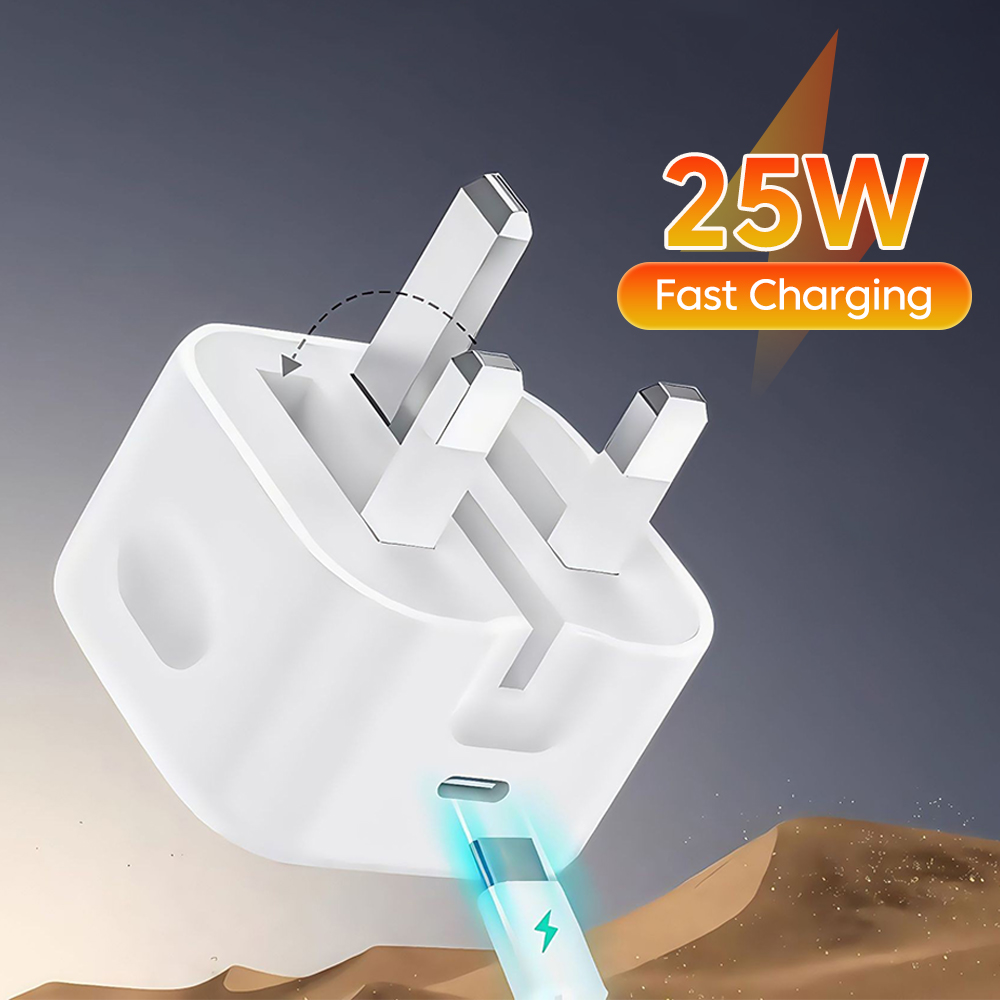 Travel Accessories Iphone - Brytyjska ładowarka standardowa 25W, superszybkie ładowanie,