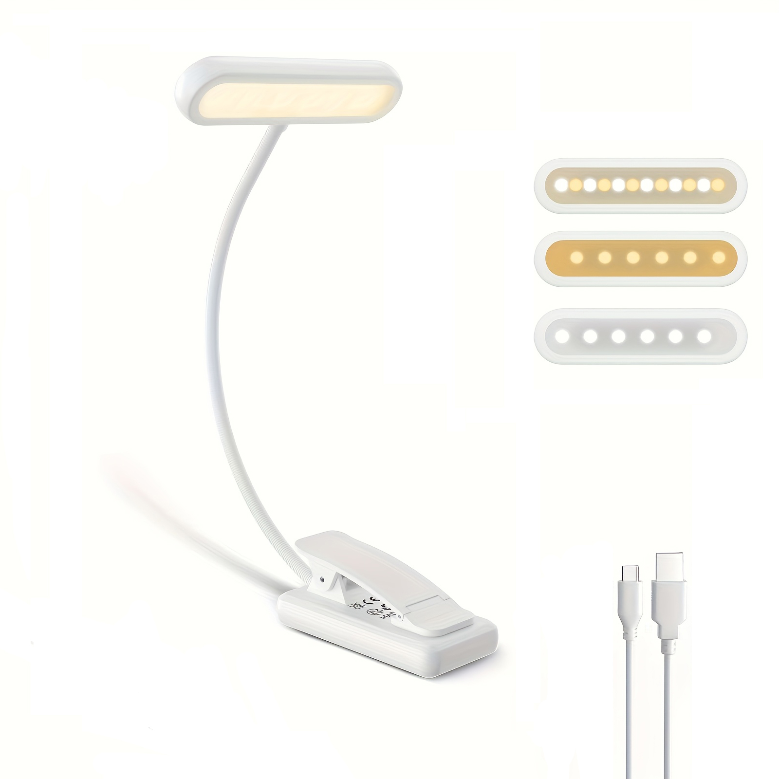 Book Light Flexible - Przenośna lampka do czytania z klipsem,