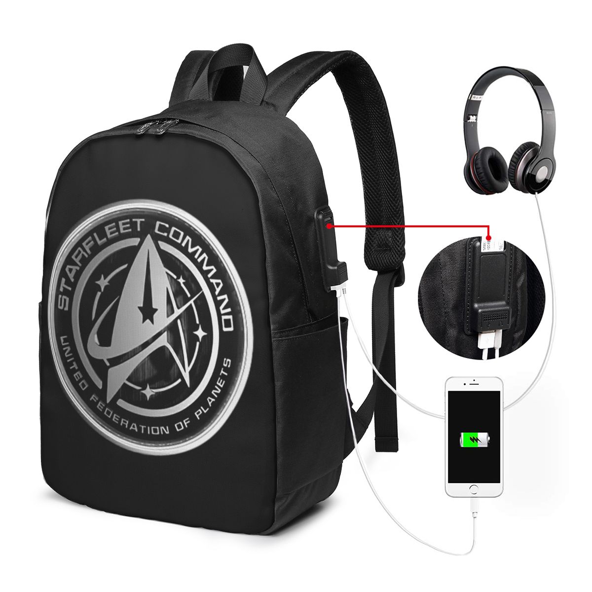 Travel Packing Accessories - Plecak Star Trek, serial science fiction,