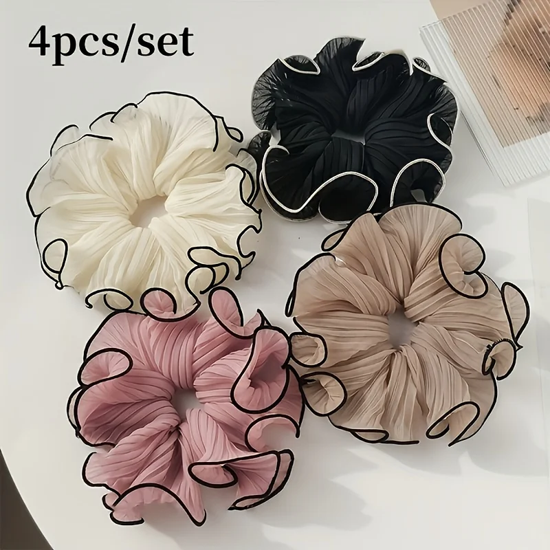 Travel Accessories Sale - 4 szt./zestaw Eleganckie gumki do włosów
