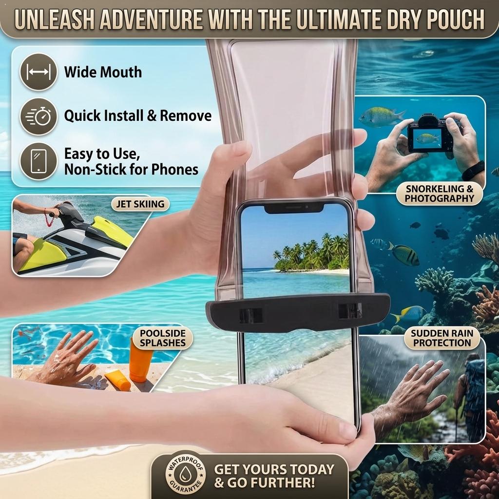 Travel Accessories Iphone - Przezroczyste wodoodporne etui na telefon, sucha