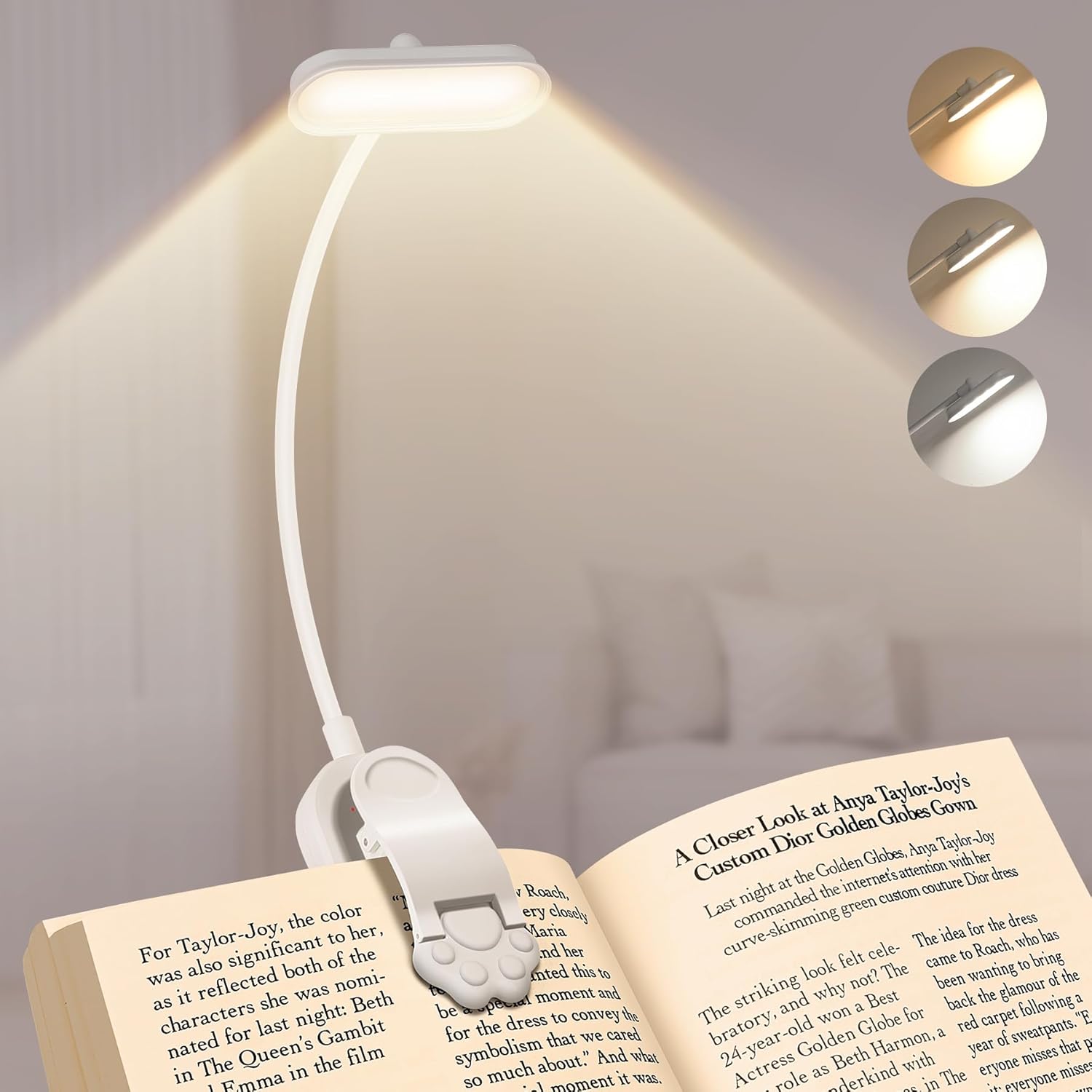 Book Light Flexible - Lampka do czytania LED, ładowana przez