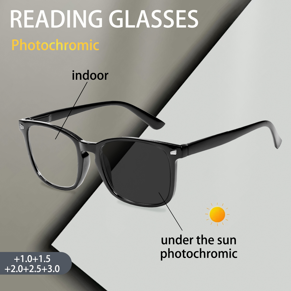 Book Light Flexible - Okulary do czytania fotochromowe dla kobiet