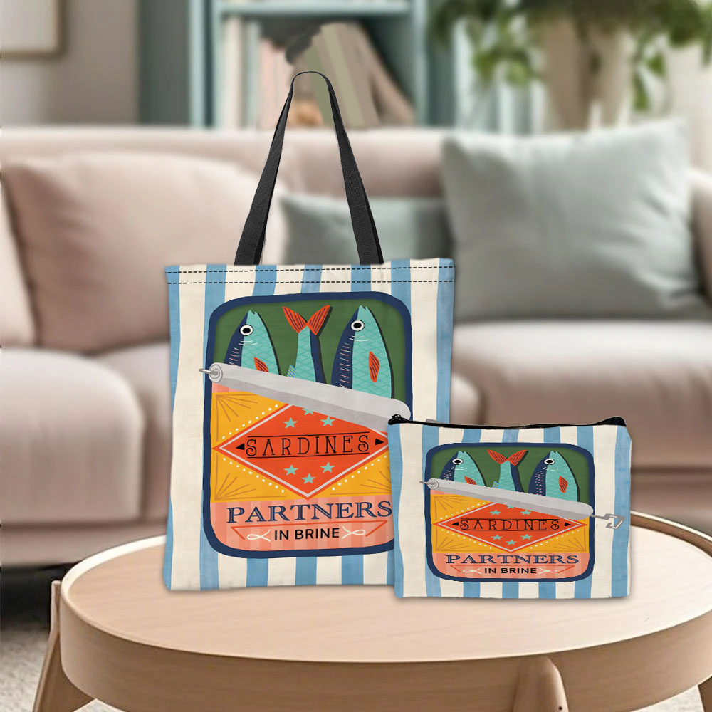 Travel Packing Accessories - Torba na ramię Sardine Partners, graficzna