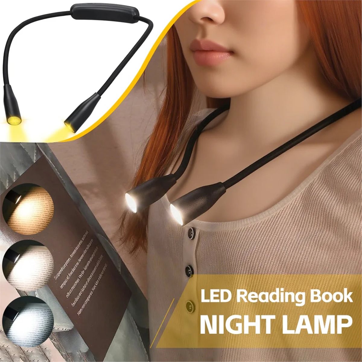 Lampka do czytania na szyję DT – Book Light Flexible recenzja i cena