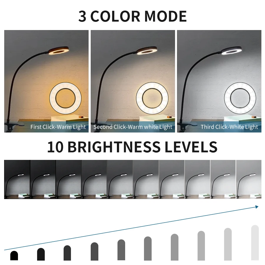 Lampa biurkowa z klipsem, 48 d – Book Light Flexible recenzja i cena