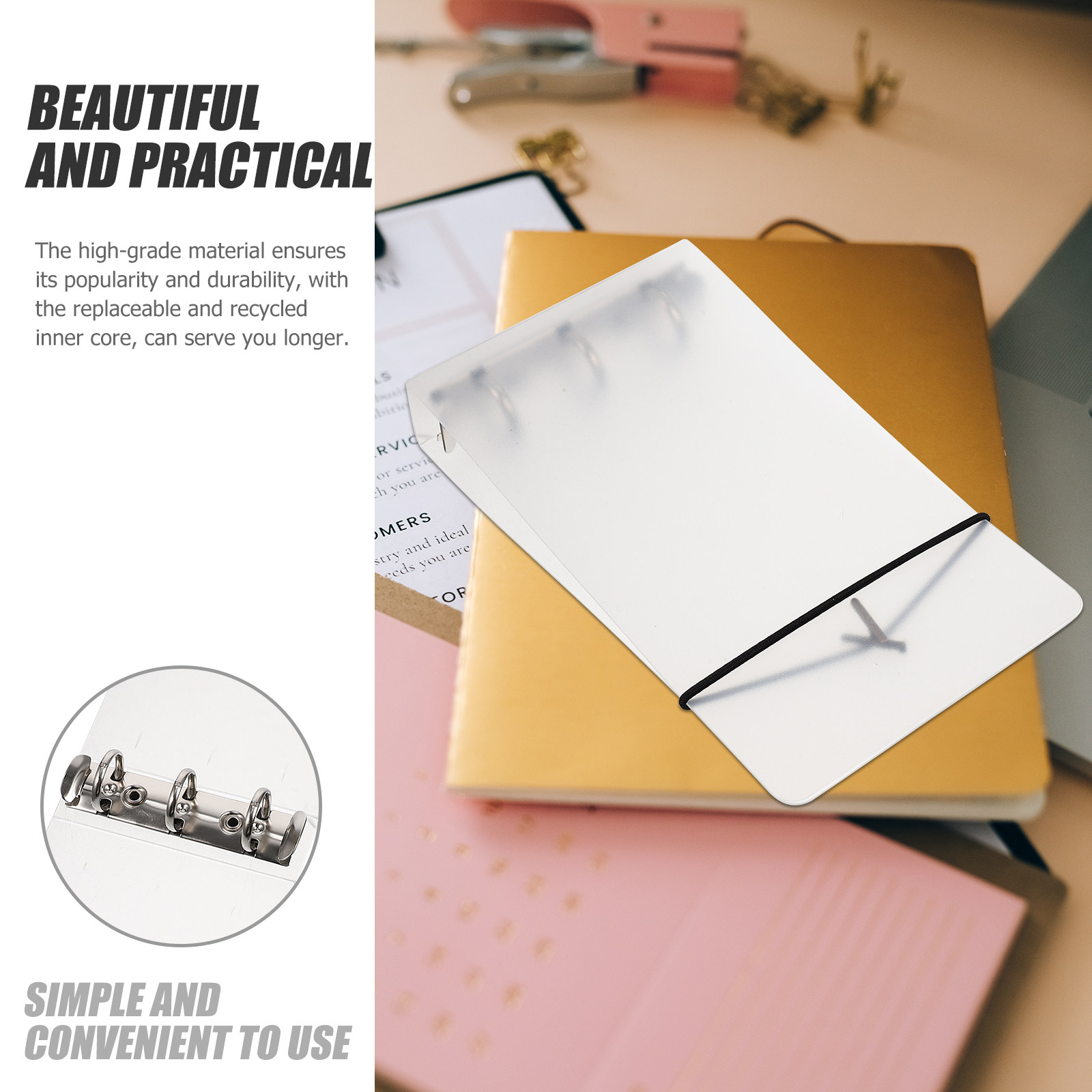 3 sztuki przezroczystych notat – Travel Notebook Journal recenzja i cena