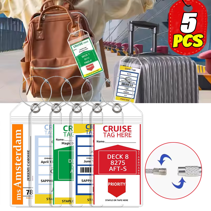 5 szt. przezroczystych etykiet – Travel Accessories Sale recenzja i cena