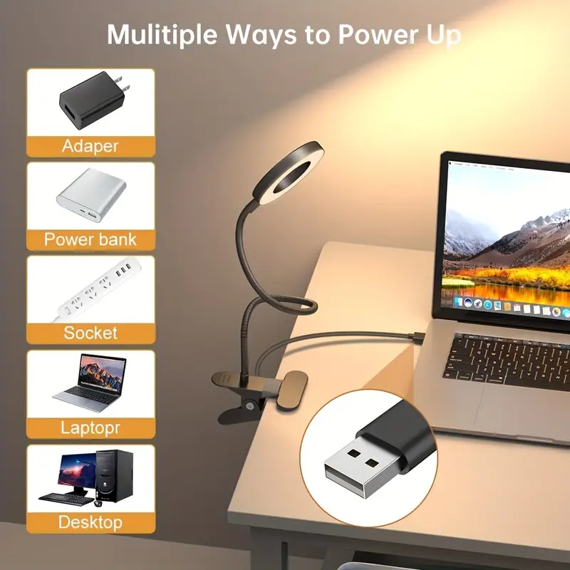 Lampka biurkowa z klipsem, 48  – Book Light Flexible recenzja i cena