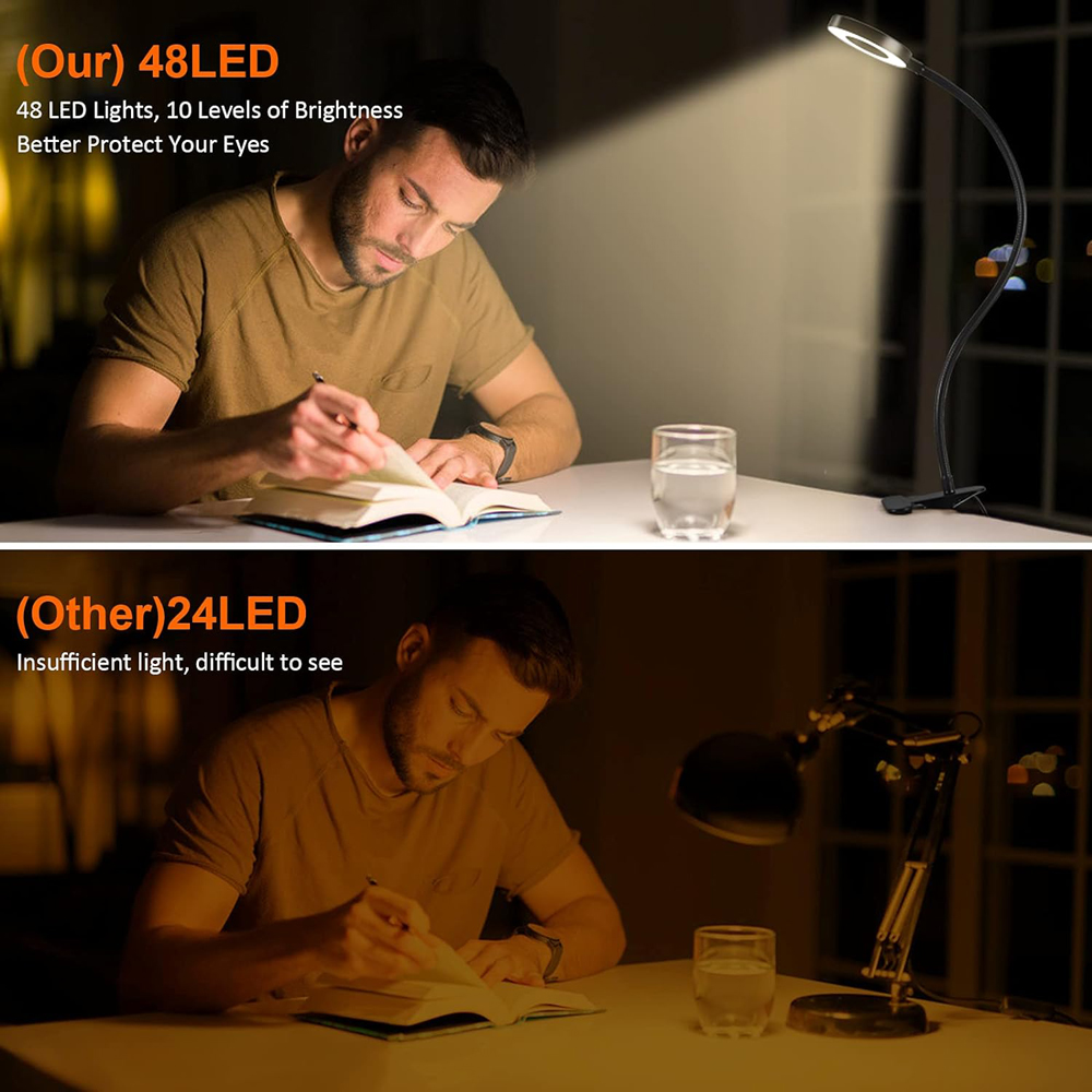 360 °   Elastyczna lampa biurk – Book Light Flexible recenzja i cena