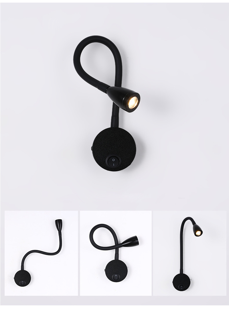 Lampa ścienna LED 3W z giętką  – Book Light Flexible recenzja i cena
