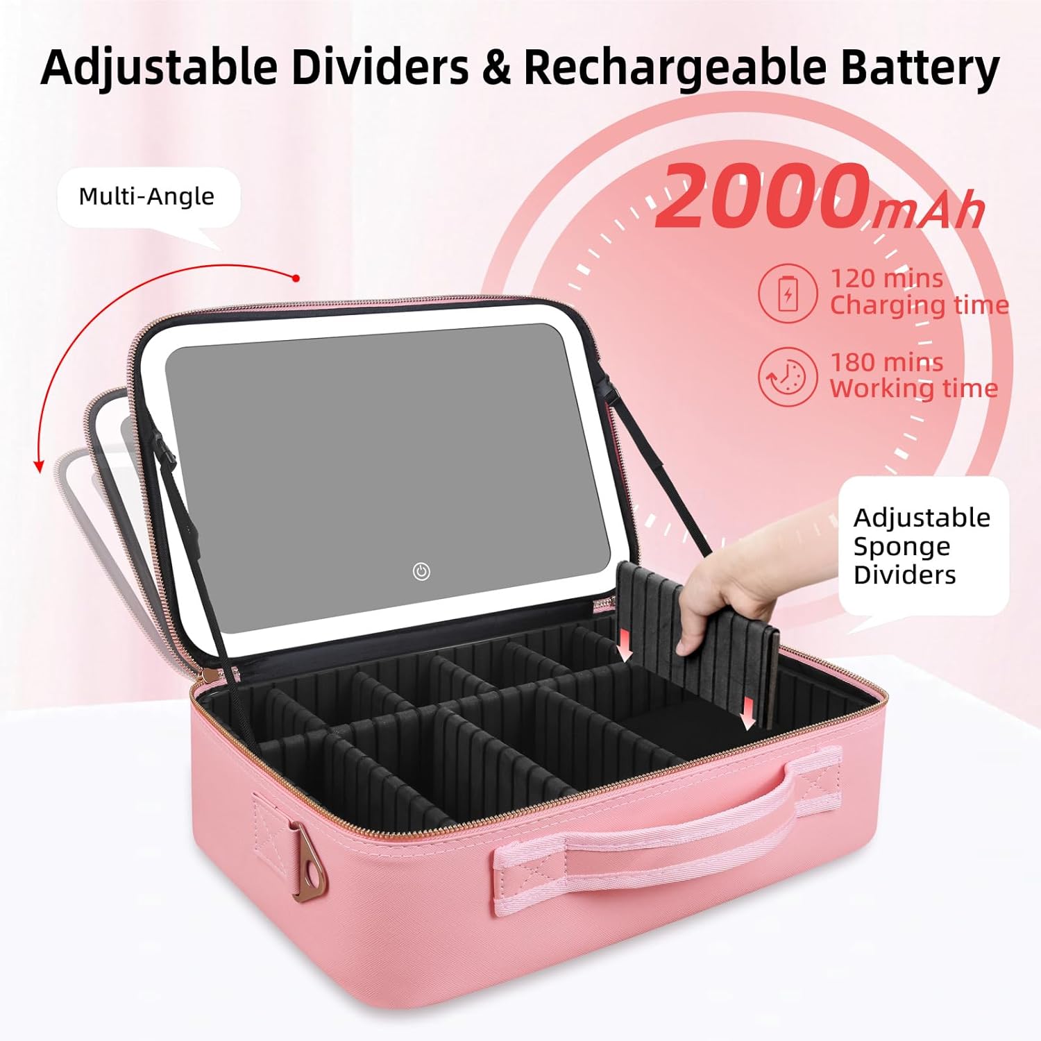 Duża kosmetyczka z lustrem LED – Travel Packing Accessories recenzja i cena